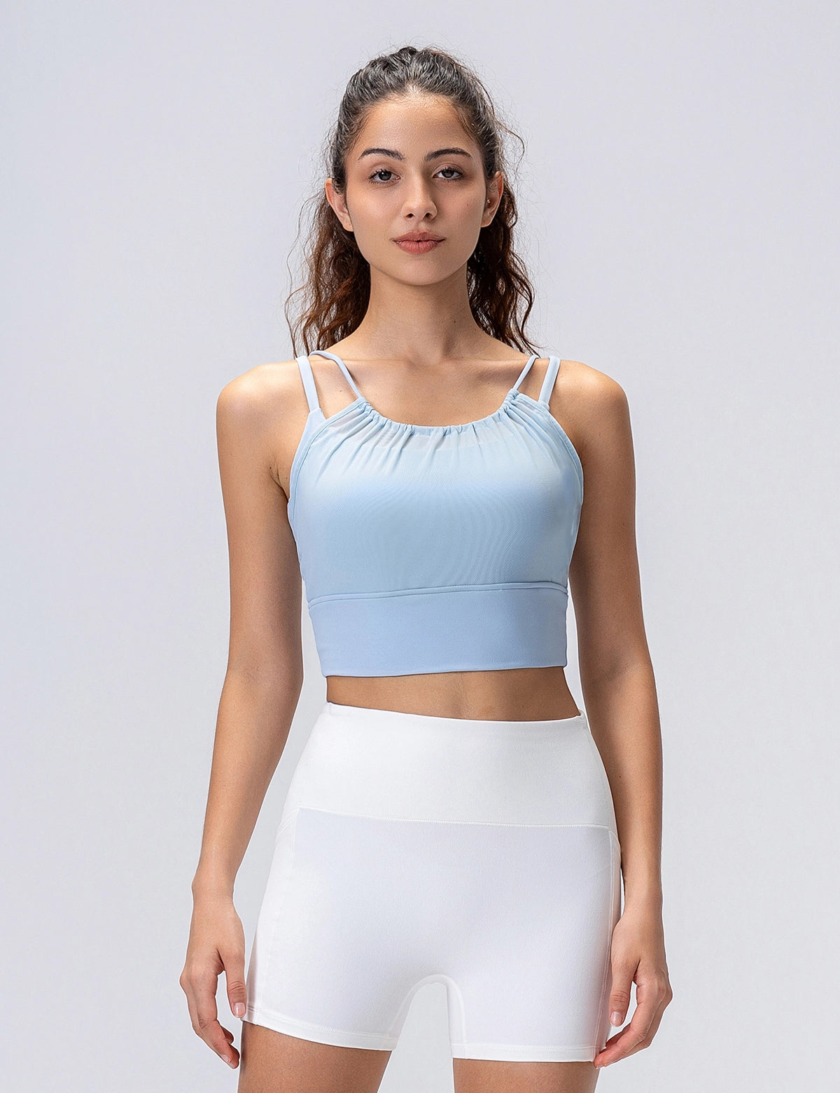 Contour-Front Sport Mesh Bra